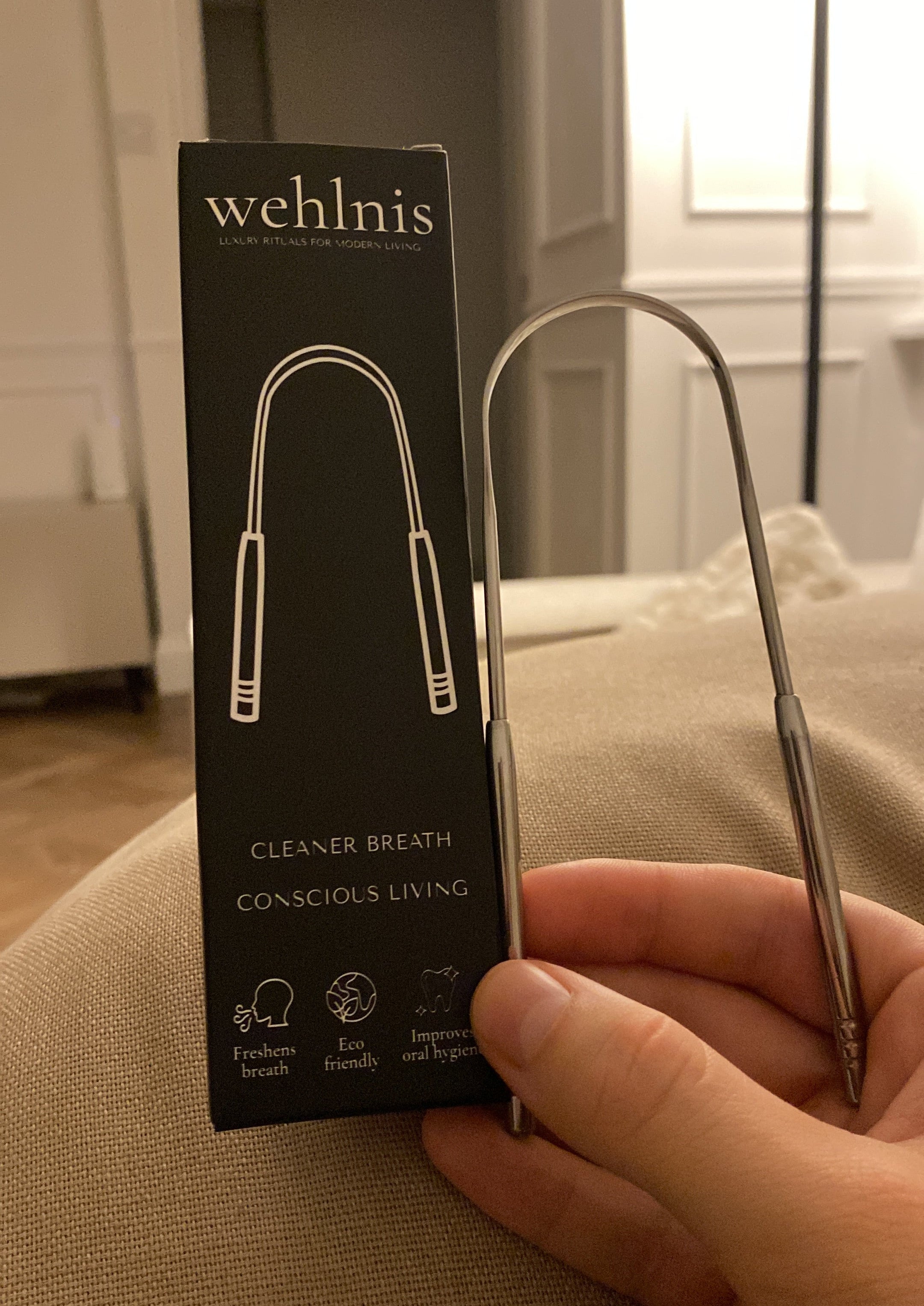 Premium Tongue Scraper with Travel Case